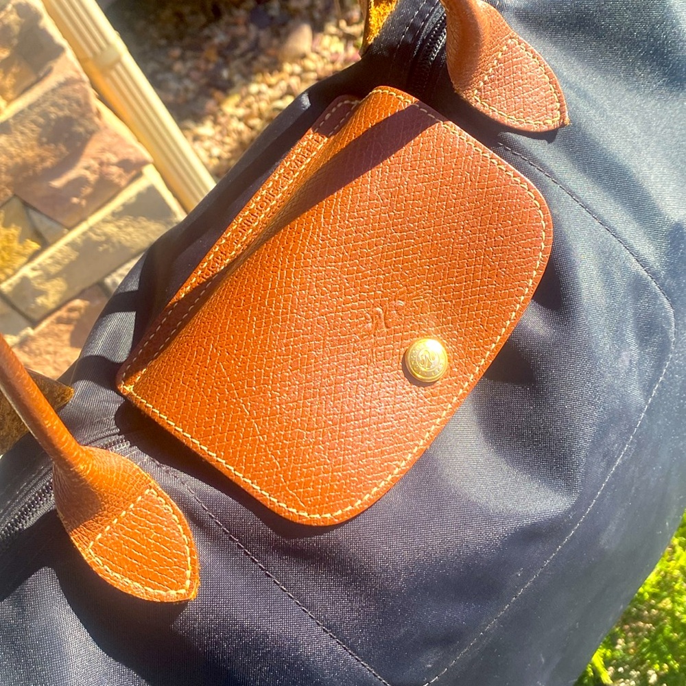 Longchamp 'Medium 'Le Pliage' Tote Shoulder Bag, Black - Picture 8 of 16